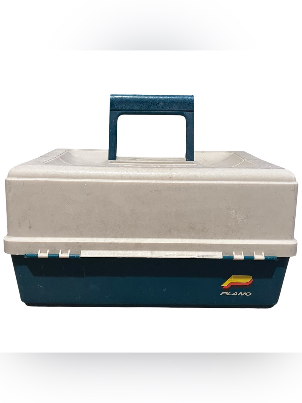 Vintage Large Plano Model 9606 High-Hip 6-Tray Fishing Tackle Box - Made In USA